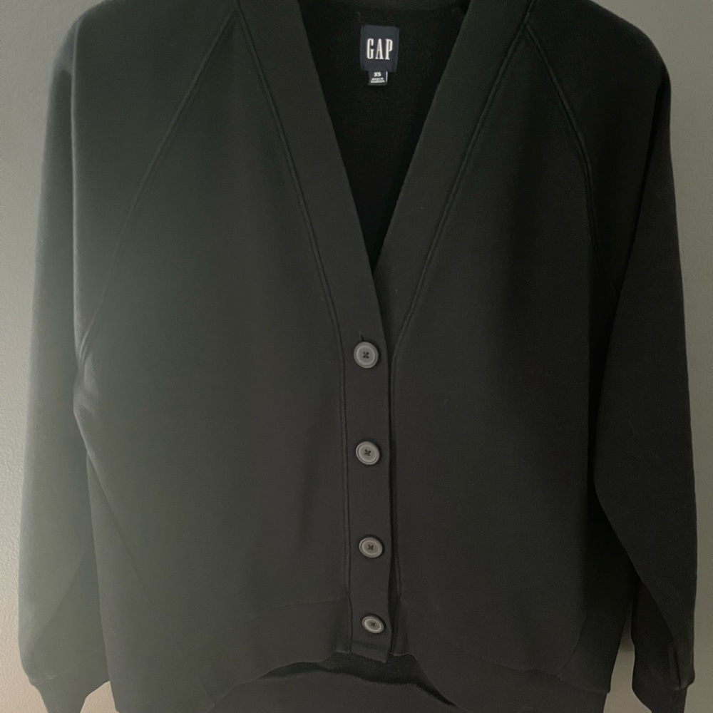 GAP Women Oversized Sweatshirt Cardigan